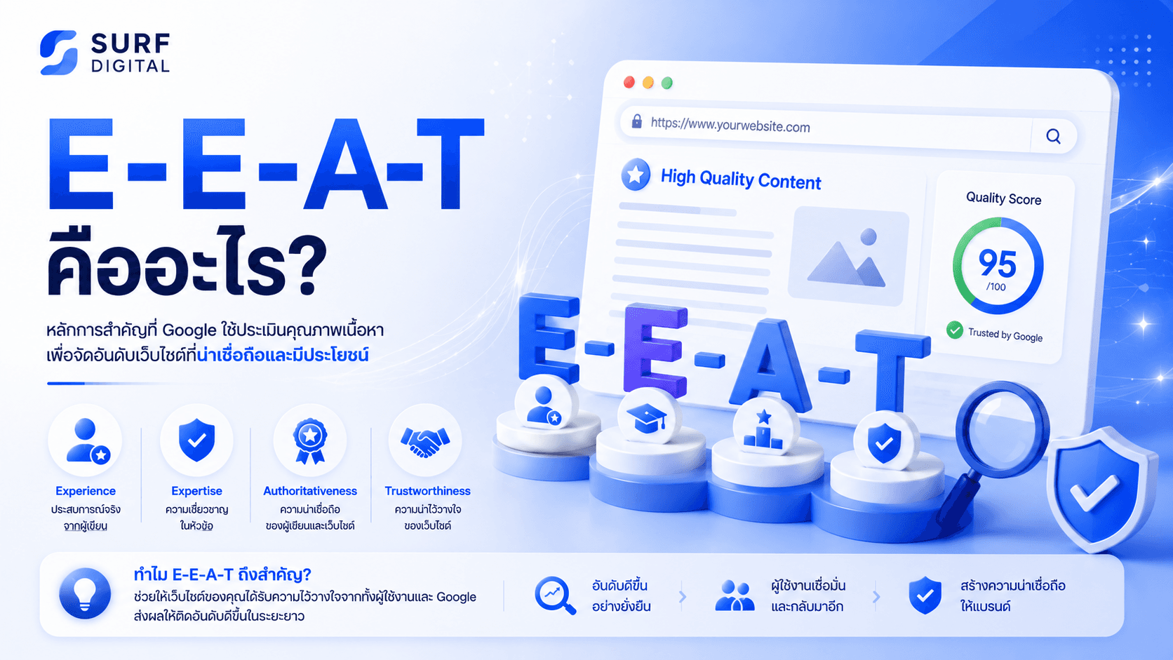 E-E-A-T คืออะไร? Google ดูอะไรในเว็บไซต์ของคุณก่อนให้อันดับ
